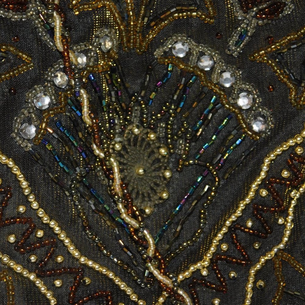 Beaded Vintage? Drawstring Handbag Crossbody Gorgeous Design - Picture 3 of 13
